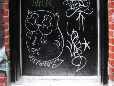 Waxhead drawing on door