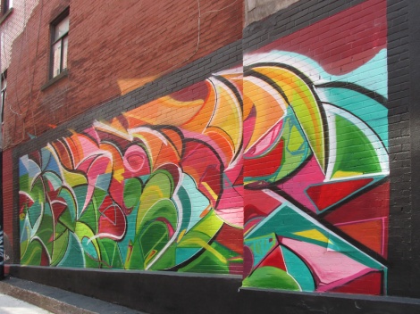 mural by M.Abstrakt in Roy alley
