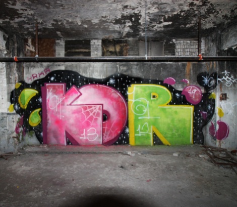 Kor in an abandoned building