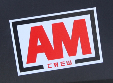 AM crew sticker