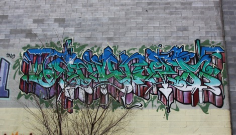 Scaner graffiti piece in Centre-Sud