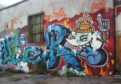 Scaner graffiti (detail) in NDG