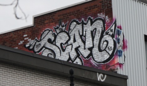 Scaner graffiti on roof
