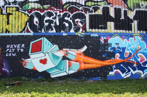 Painted piece by Lovebot in Rosemont