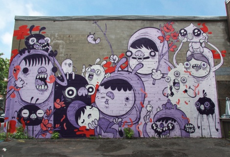 One of the 2 Astro contributions to the 2015 edition of Mural Festival