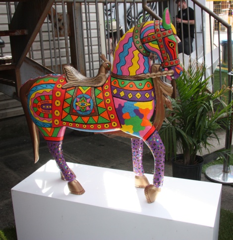 Horse painted by Chris Dyer for the 2015 edition of Mural Festival