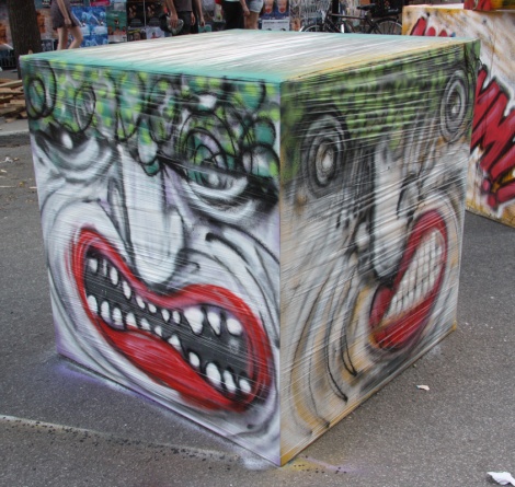 IAmBatman installation for the 2015 edition of Mural Festival
