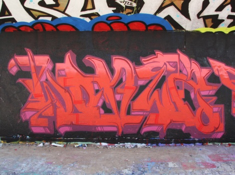 Wonez at the PSC legal graffiti wall