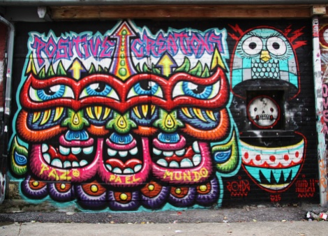 Chris Dyer (left) and Peru Dyer (right) in Plateau End alley