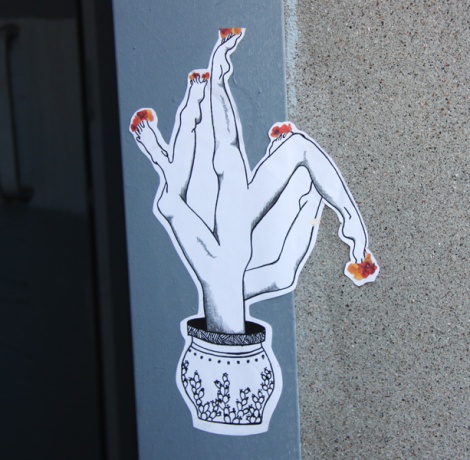 paste-up by unidentified artist