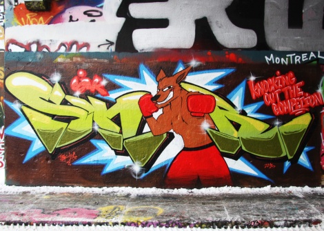 Skor at the Rouen legal graffiti tunnel