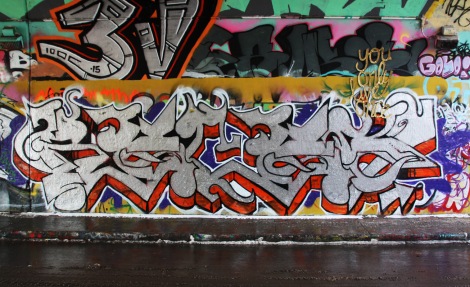 Reces at the Rouen legal graffiti tunnel