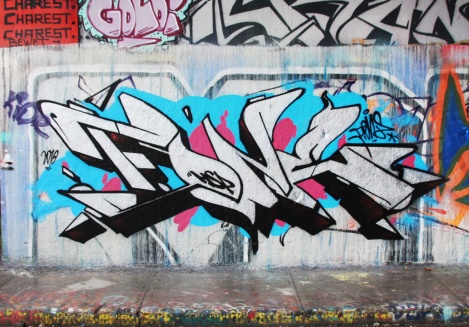 F.One at the Rouen legal graffiti wall
