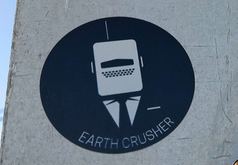Earth Crusher sticker