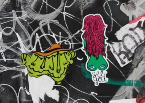 stickers by Dookie3 (left) and Sloast (right)