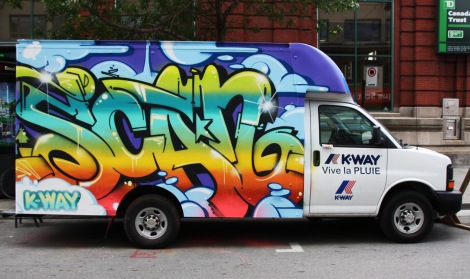truck painted by Scaner for the 2016 edition of Mural Festival