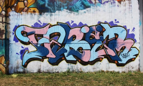 Faber at the Lachine legal graffiti wall