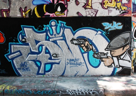 Sino at the Rouen legal graffiti tunnel