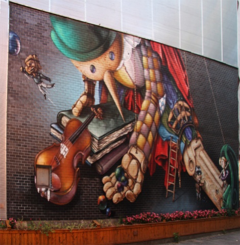 A'Shop mural in Hochelaga featuring Zek and Dodo Osé