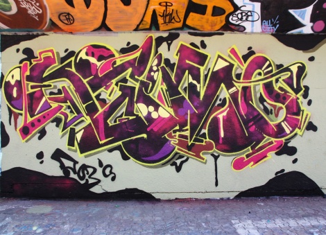 Naimo at the PSC legal graffiti wall
