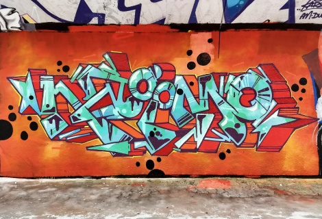 Naimo at the PSC legal graffiti wall