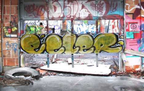 Ecler inside the abandoned "Jailspot"