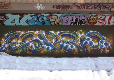 Eskro at the PSC legal graffiti wall