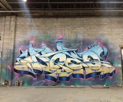 giant Dodo Osé piece in an abandoned warehouse