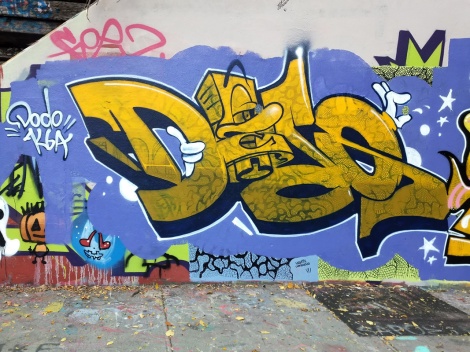 Dodo Osé at the Rouen legal graffiti tunnel