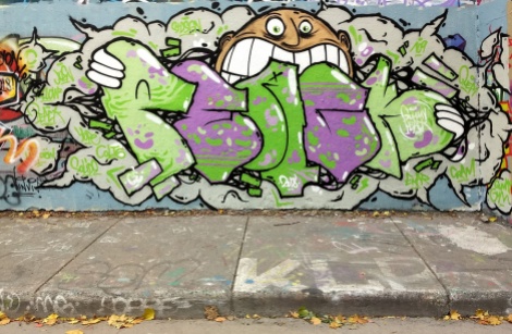 Peack at the Rouen legal graffiti wall