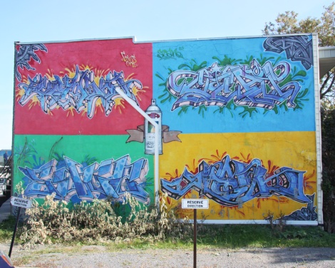 Cems (top left), Scan (top right), Sage (bottom left) and Smak (bottom right) on this classic DA wall in Rosemont