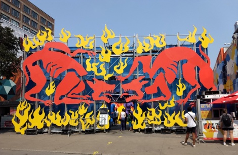 June Barry's installation for the 2021 edition of Mural Festival