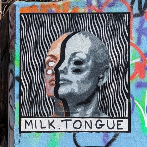 Milk Tongue at the Rouen legal graffiti tunnel