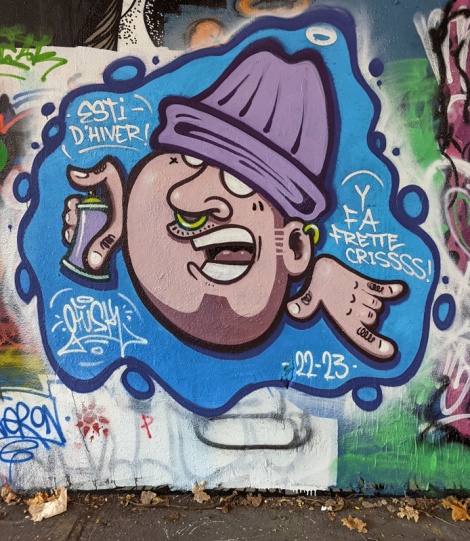 Ofusk at the Rouen legal graffiti tunnel
